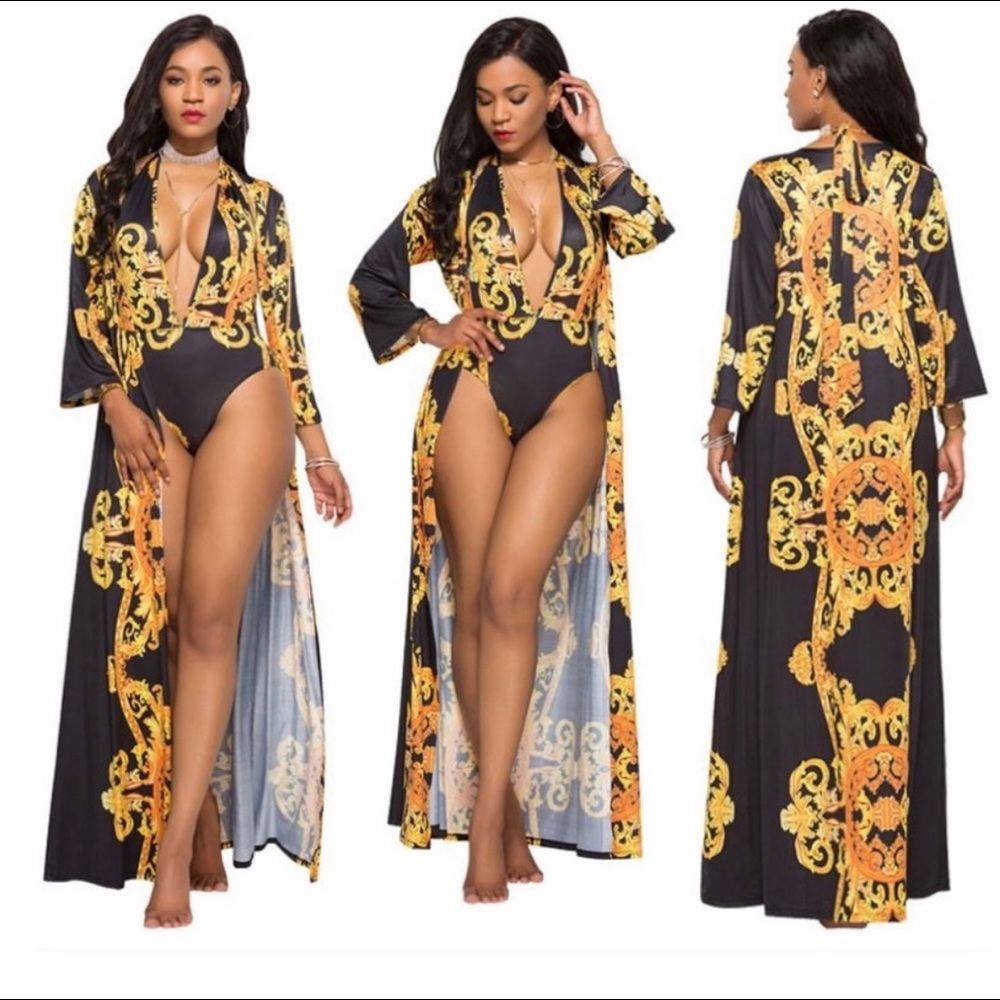 NEW - Vintage Swimsuit with Cover up